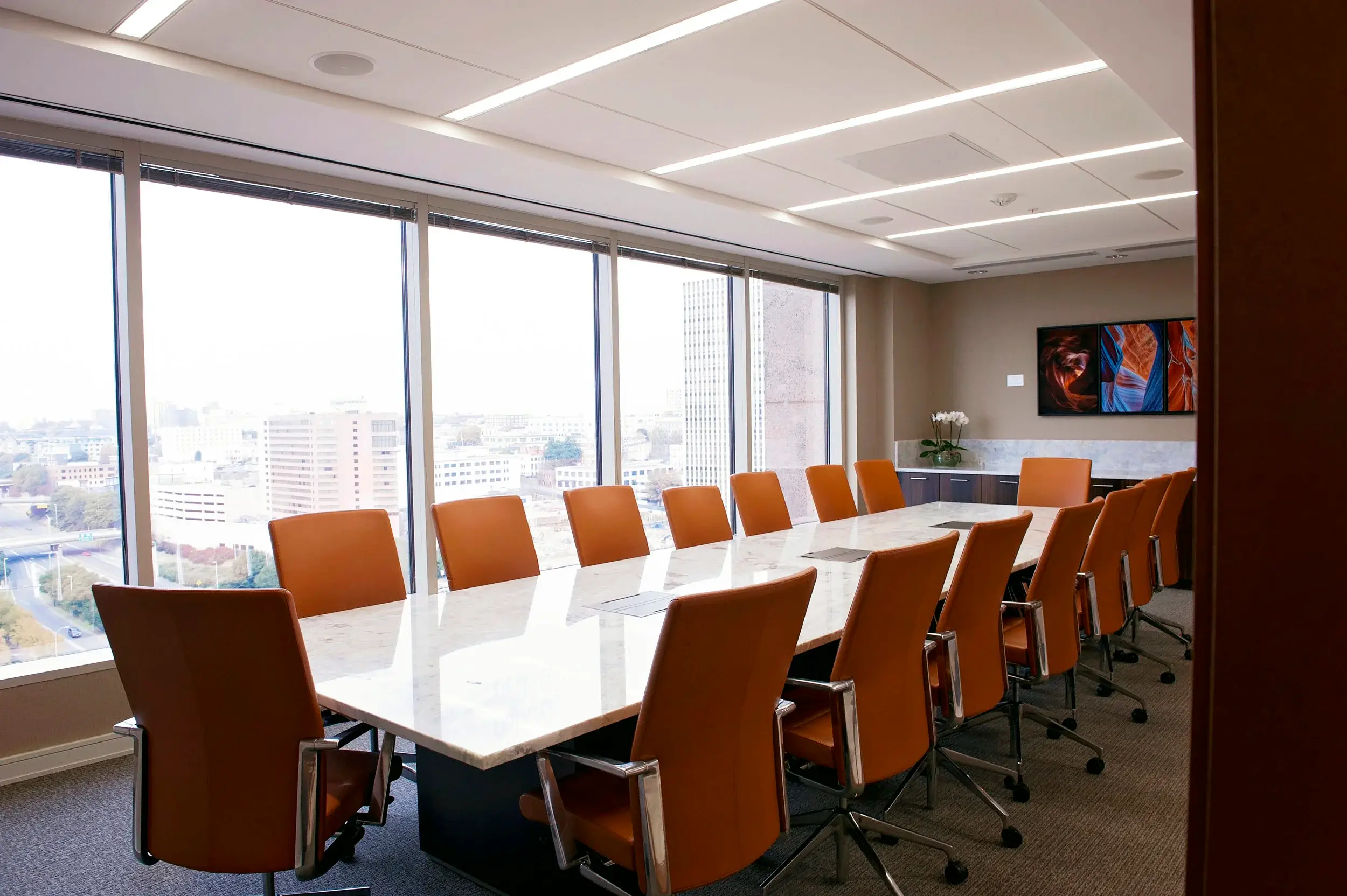 Office space with conference table