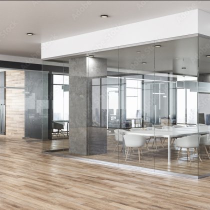 office interior and cubicles